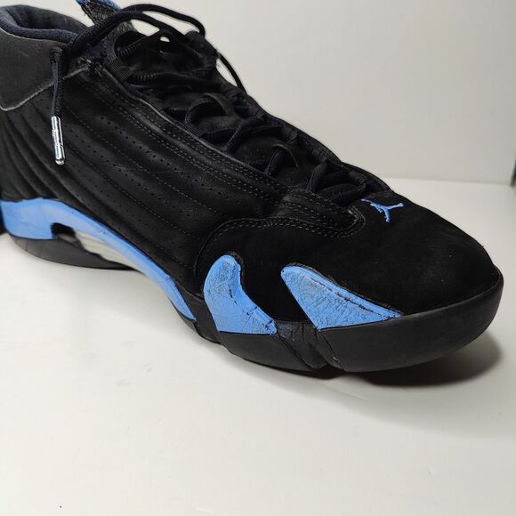 Jordan Retro 14 2006 Black University Blue Mens Size 14 Vintage